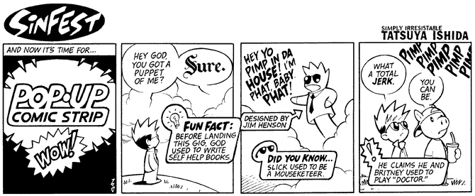 Pop-Up Comic Strip