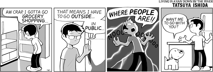 Outside